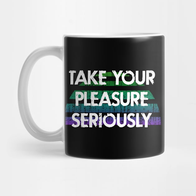 Take your pleasure seriously. Every girl needs a vibrator. Distressed retro grunge design. Self-care, self-love. My vagina, my clitoris, my business. Female sexuality. by IvyArtistic